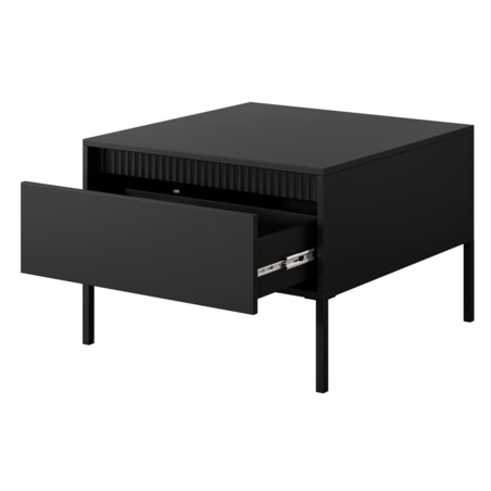 Stolik kawowy 1S ENSO czarny, na stylowych nóżkach