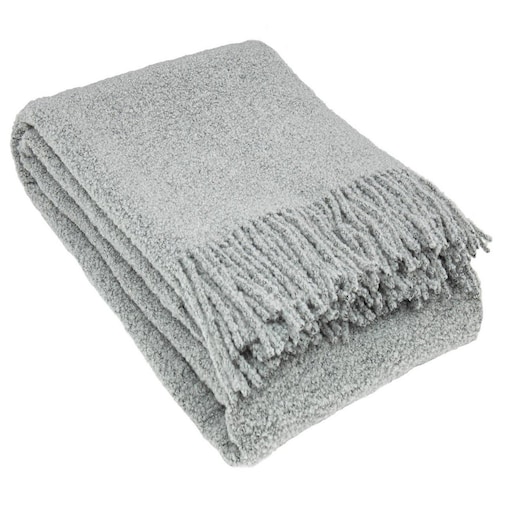 Pled Boucle 140x200cm silver grey, 140 x 200 cm