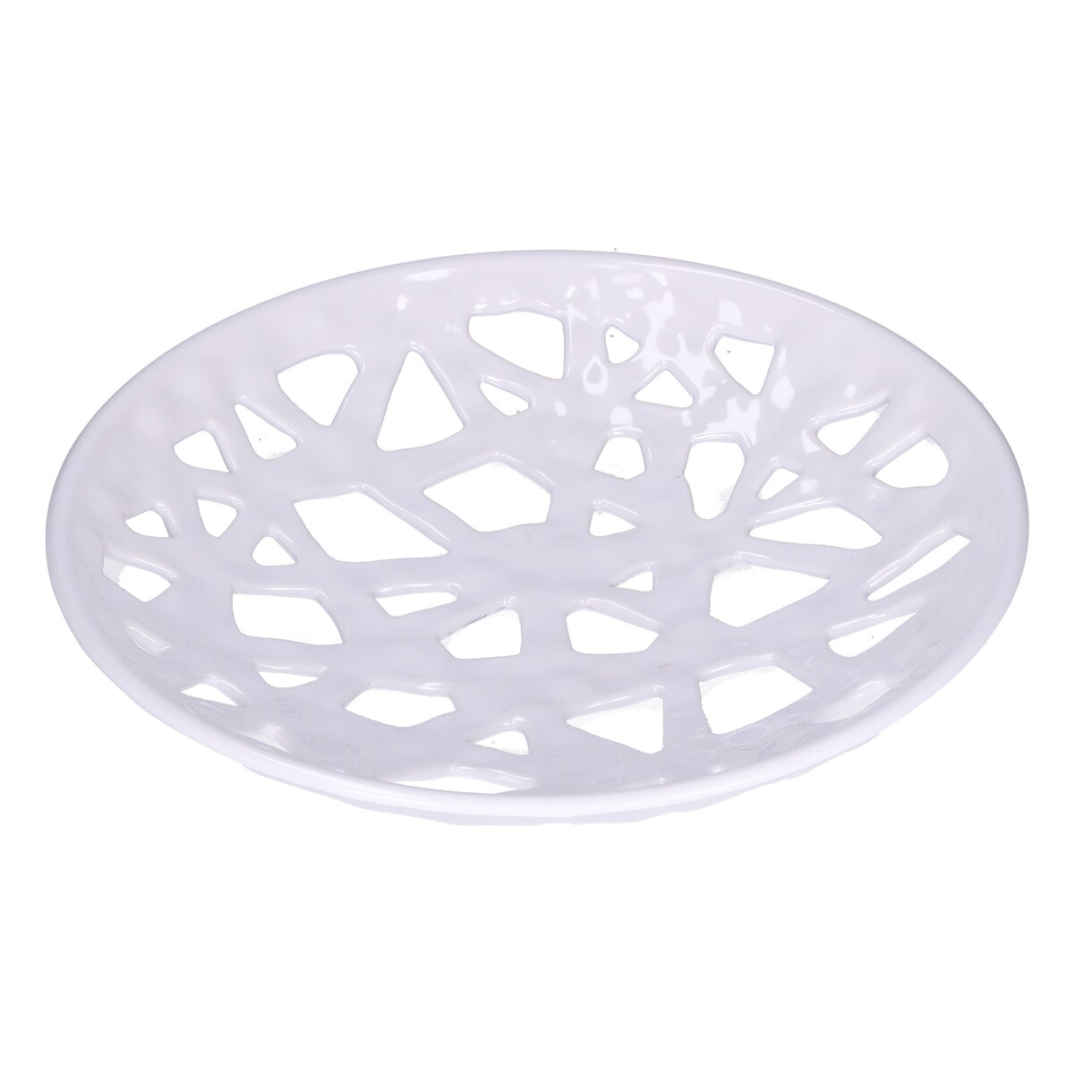 Miska okrągła z melaminy Traifori - Biały, 36 cm