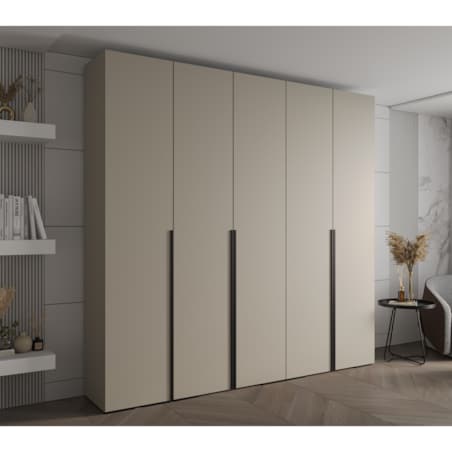 Szafa ubraniowa Garderoba INOVA 1 2,5SZ Kaszmir+Czarny