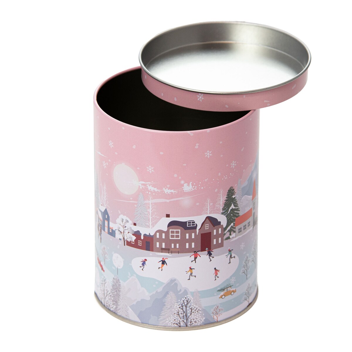 Puszka Na Ciastka Pierniki Herbatę Zestaw Świąteczna Boże Narodzenie Metalowe