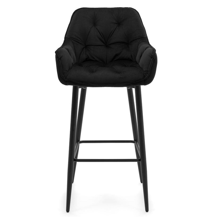 Hoker tapicerowany welurowy do salonu jadalni barowy glamour SIENA