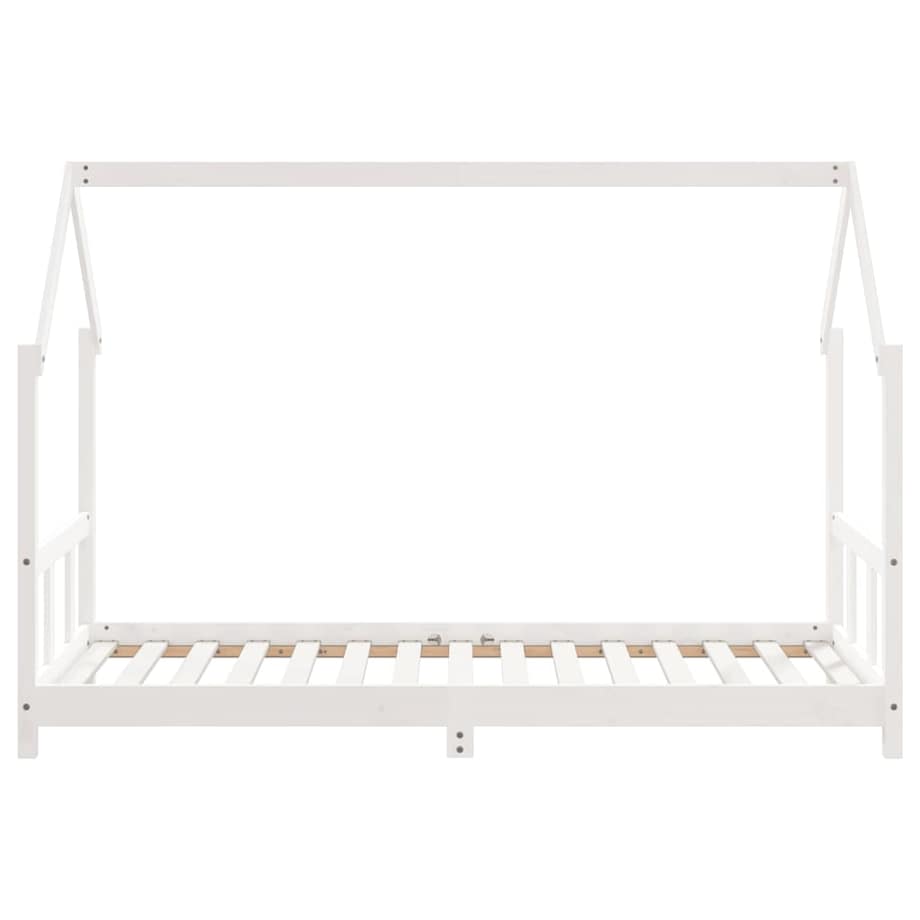 vidaXL Rama łóżka dla dzieci, biała, 90x190 cm, drewno sosnowe
