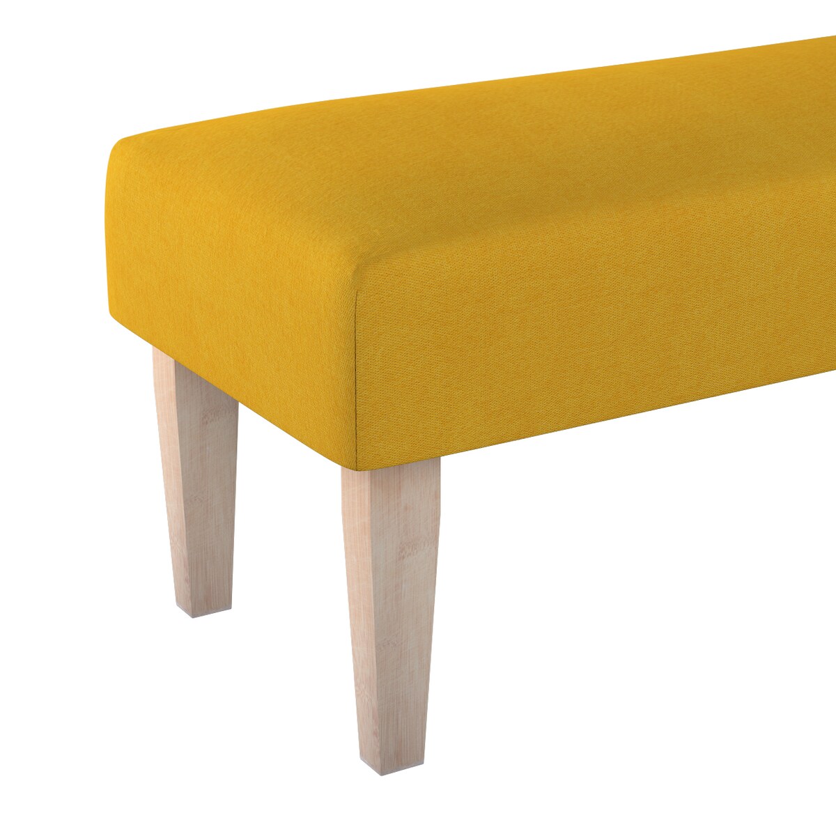Ławka, musztardowy szenil, 100 x 40 x 40 cm, Etna