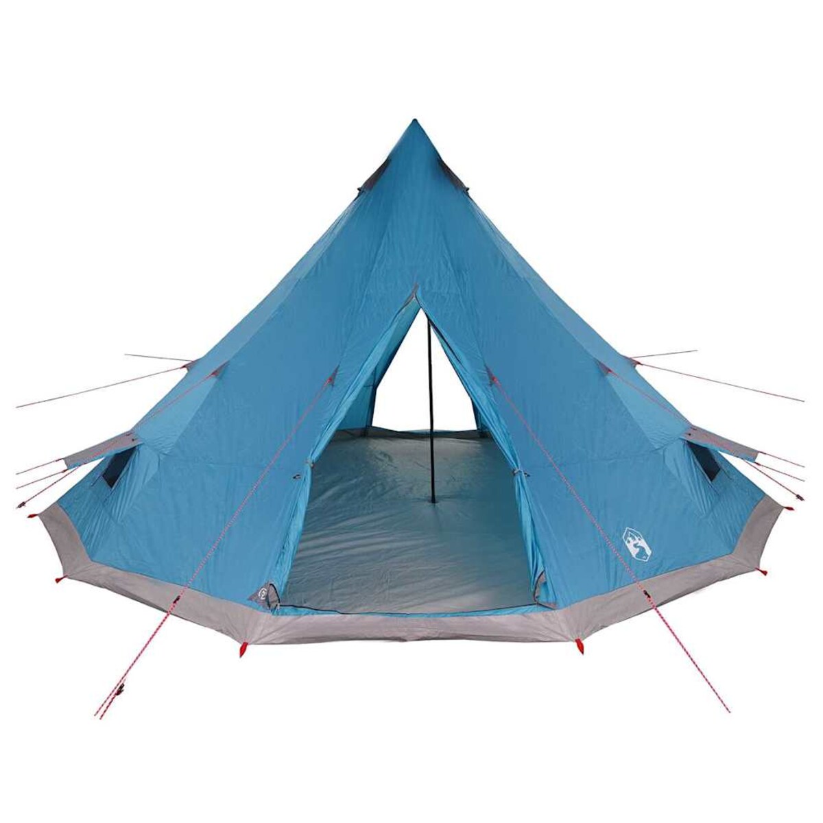 vidaXL Rodzinny namiot tipi Niebieski i szary 560 x 560 x 300 cm