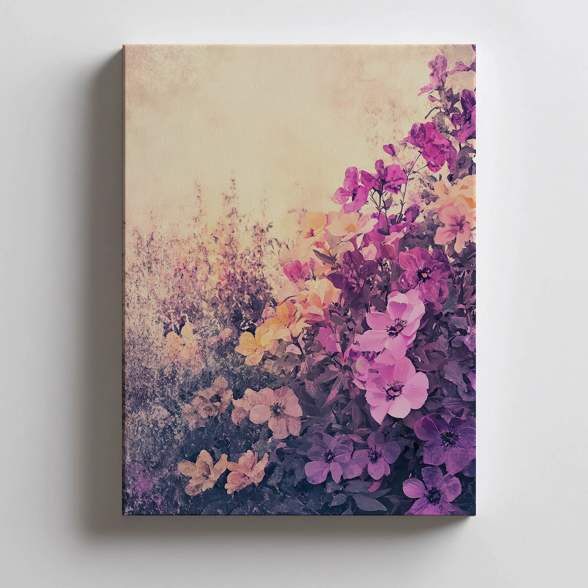 Kwiatowy Spokój, 40x50 cm, bez ramy, płótno premium na blejtramie