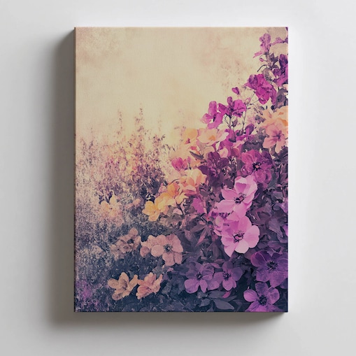Kwiatowy Spokój, 40x50 cm, bez ramy, płótno premium na blejtramie