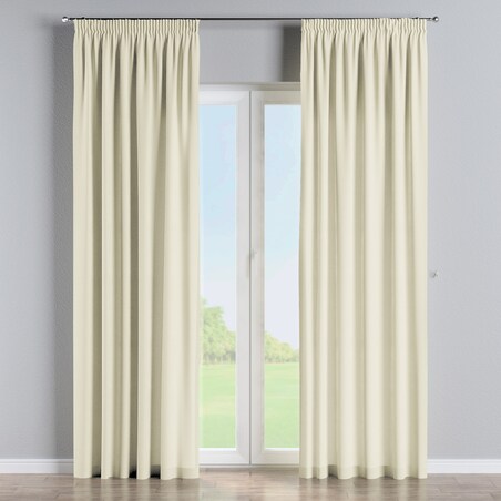 Zasłona na taśmie marszczącej 1 szt. 130x245 kremowy