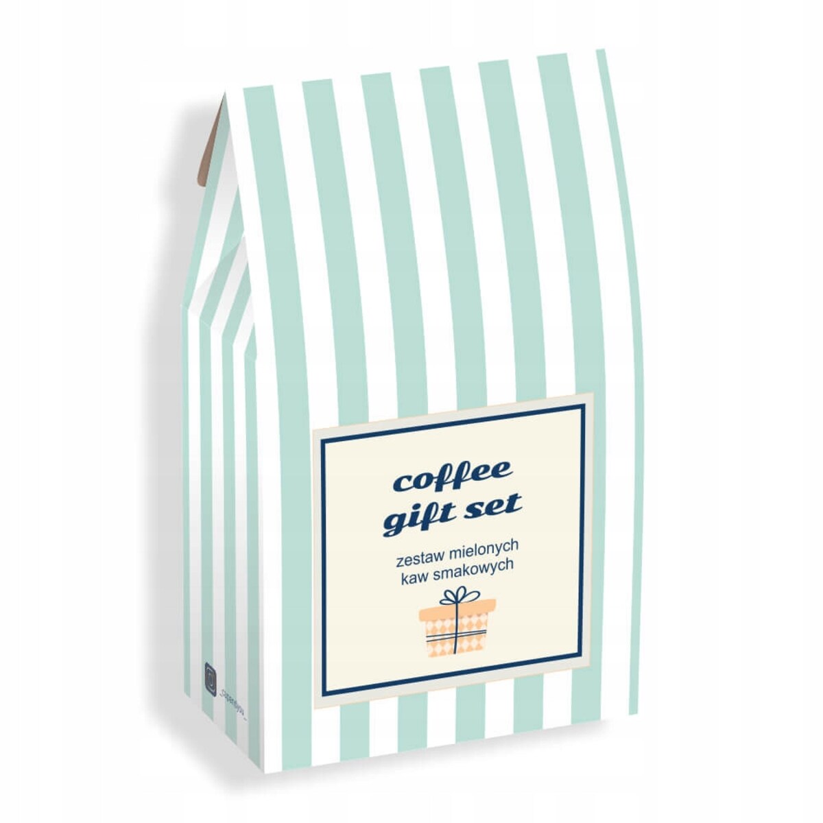 ZESTAW 10 KAW SMAKOWYCH W SASZETKACH PO 10 GRAM "COFFEE GIFT SET" - PREZENT UPOMINEK BOX PREZENTOWY NA PODZIĘKOWANIE DLA KOBIETY FACETA MĘŻCZYZNY NIEJ NIEGO