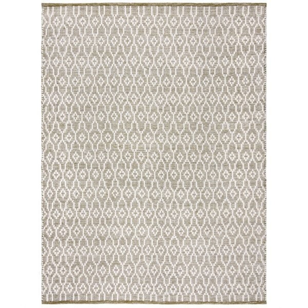 Dywan Wełniany Dream Wool Blend Global Rug Zielony/Kremowy 160x230