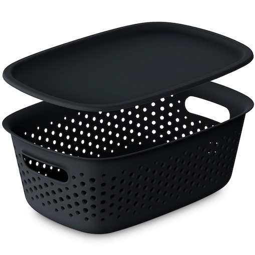 Pojemnik Plastikowy Ażurowy Pudełko Plastikowe Zamykany Z Pokrywką 3,5 L