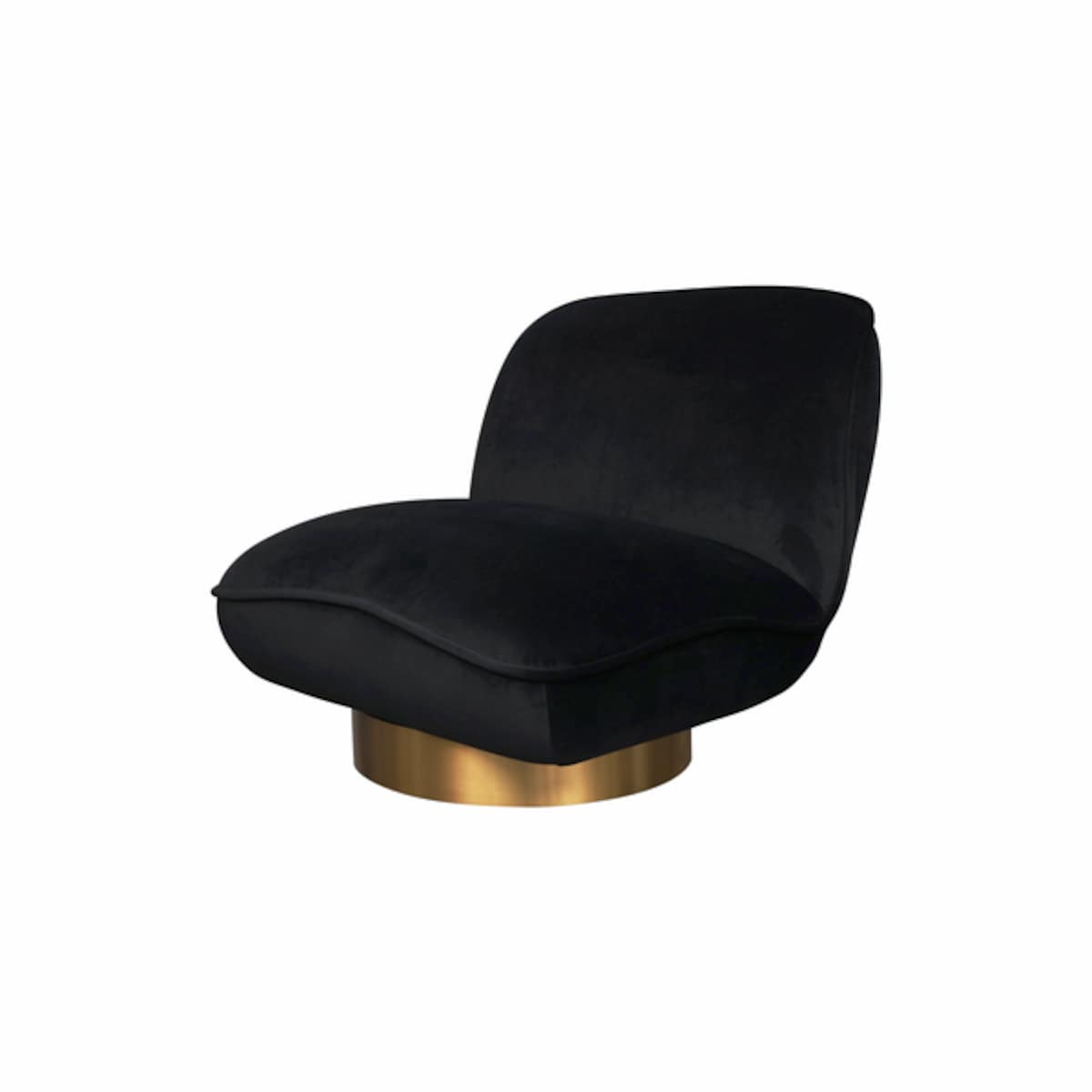 Fotel glamour czarny welurowy Monte Black Velvet