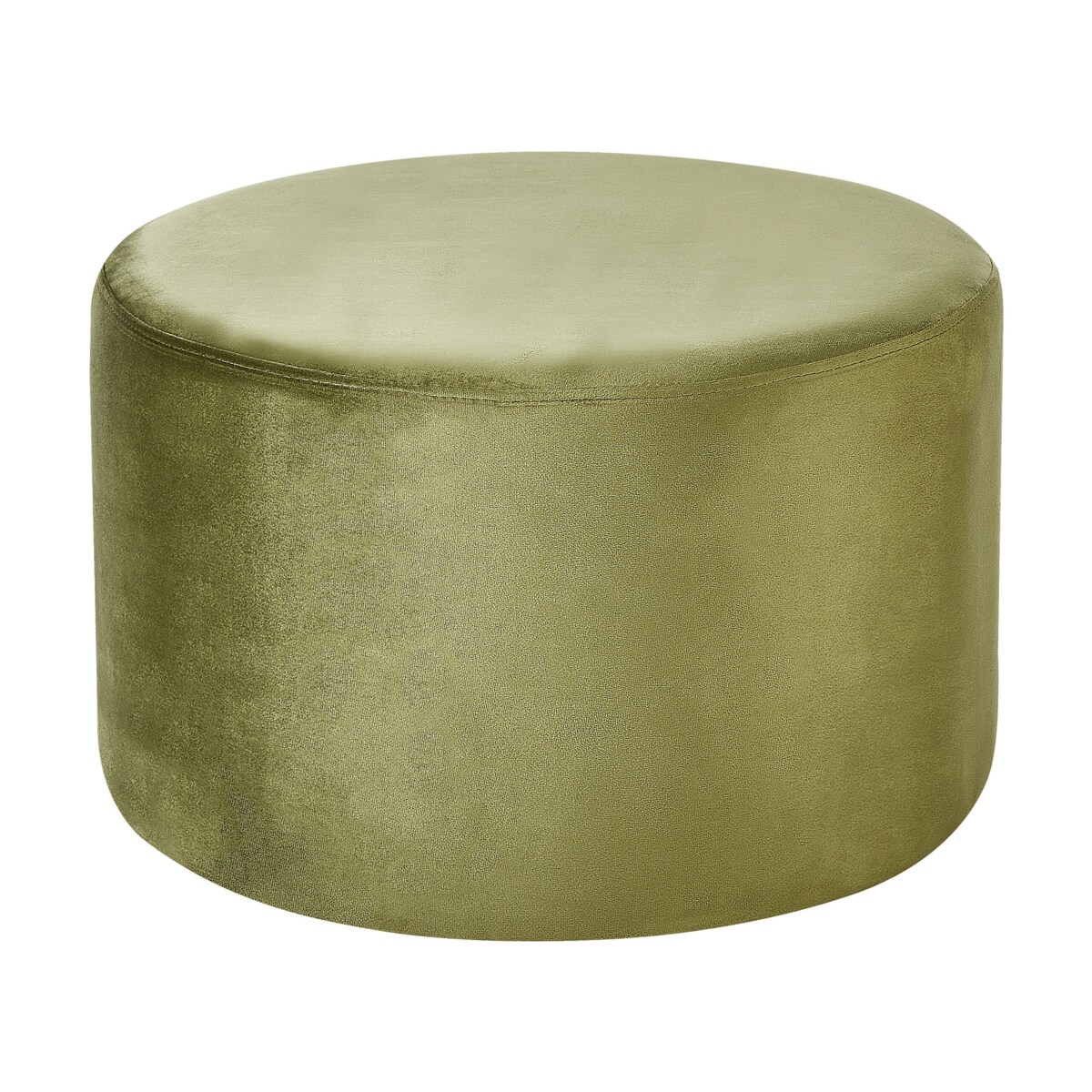 Puf okrągły 61 cm oliwkowy MILLEN