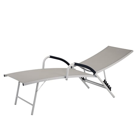 Leżanka aluminiowa SKŁADANA ogrodowa LEŻAK do ogrodu regulowane oparcie