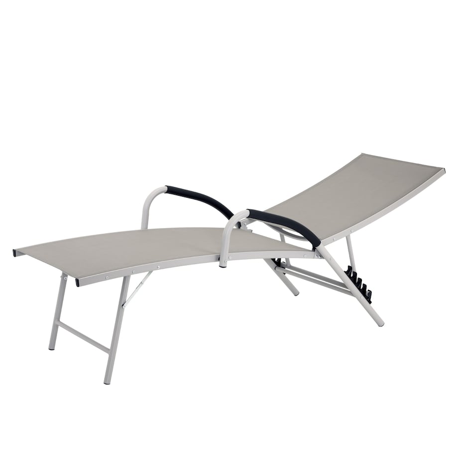 Leżanka aluminiowa SKŁADANA ogrodowa LEŻAK do ogrodu regulowane oparcie