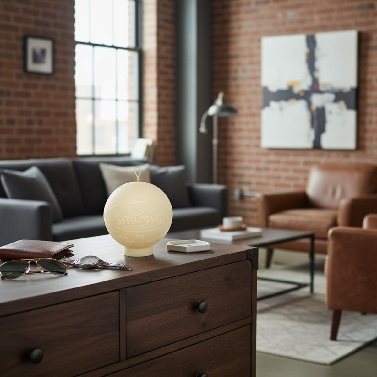 Świeca sojowa Inspired Ball – ręcznie robiona piłka, nowoczesna dekoracja i prezent dla niego