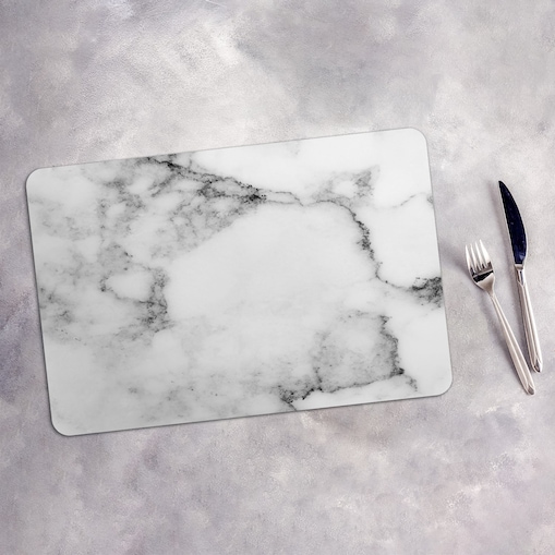 Komplet mat pod talerz Szary marmur, 6 szt. 45x30cm