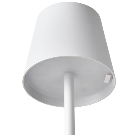 Bezprzewodowa lampa stołowa LED BACEIRO Ze ściemniaczem Metal Biały