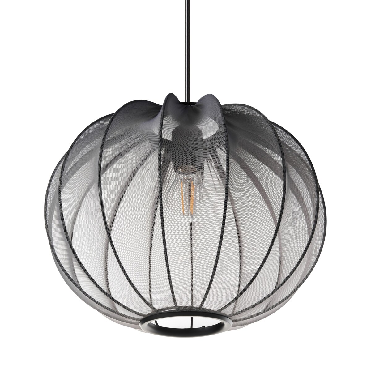 Lampa wisząca MARIETA Materiał syntetyczny Czarny