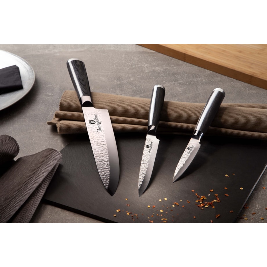 Zestaw 3 noży kuchennych BERLINGER HAUS primal gloss