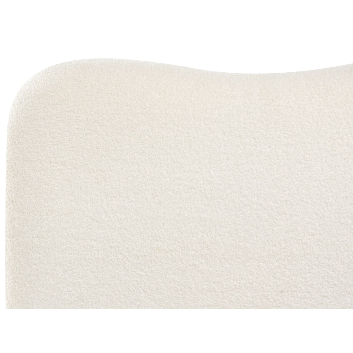 Łóżko z pojemnikiem Boucle BLAGNAC 140 x 200 cm Złamana biel