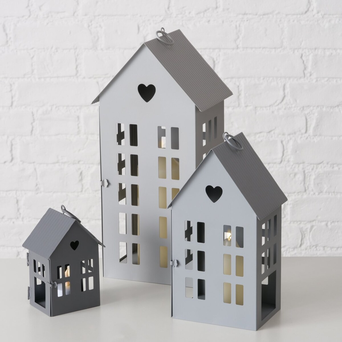 Latarnia dekoracyjna domek ALAMO, 13 - 35 cm