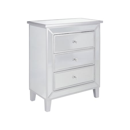 Komoda lustrzana srebrna BREVES