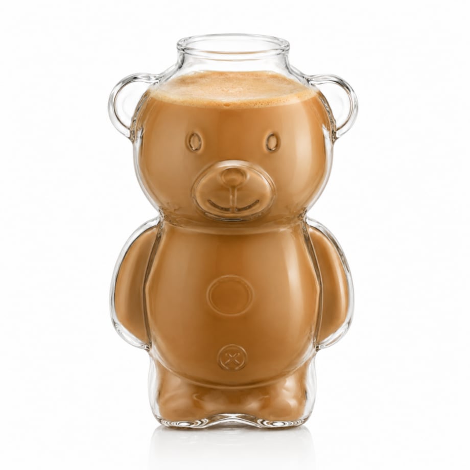 Szklanka w kształcie misia, MIŚ kubek uroczy design 300 ml 1szt SZK221