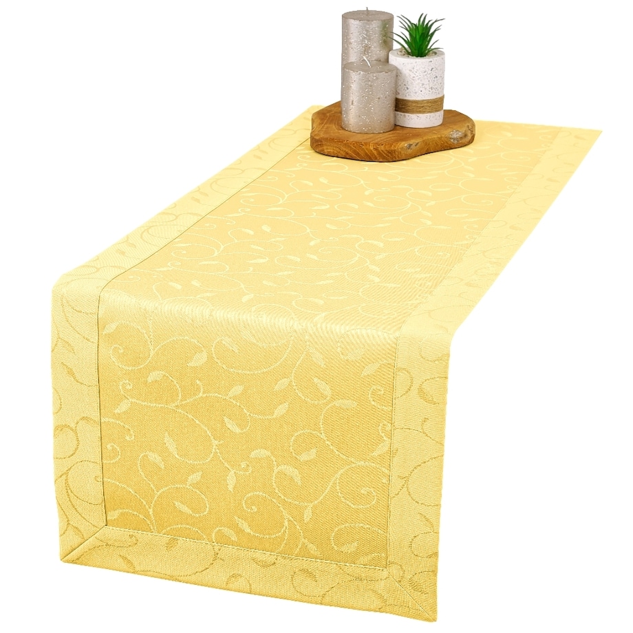 Bieżnik Dafne żółty (3268) O5 - 40x240 cm - żółty