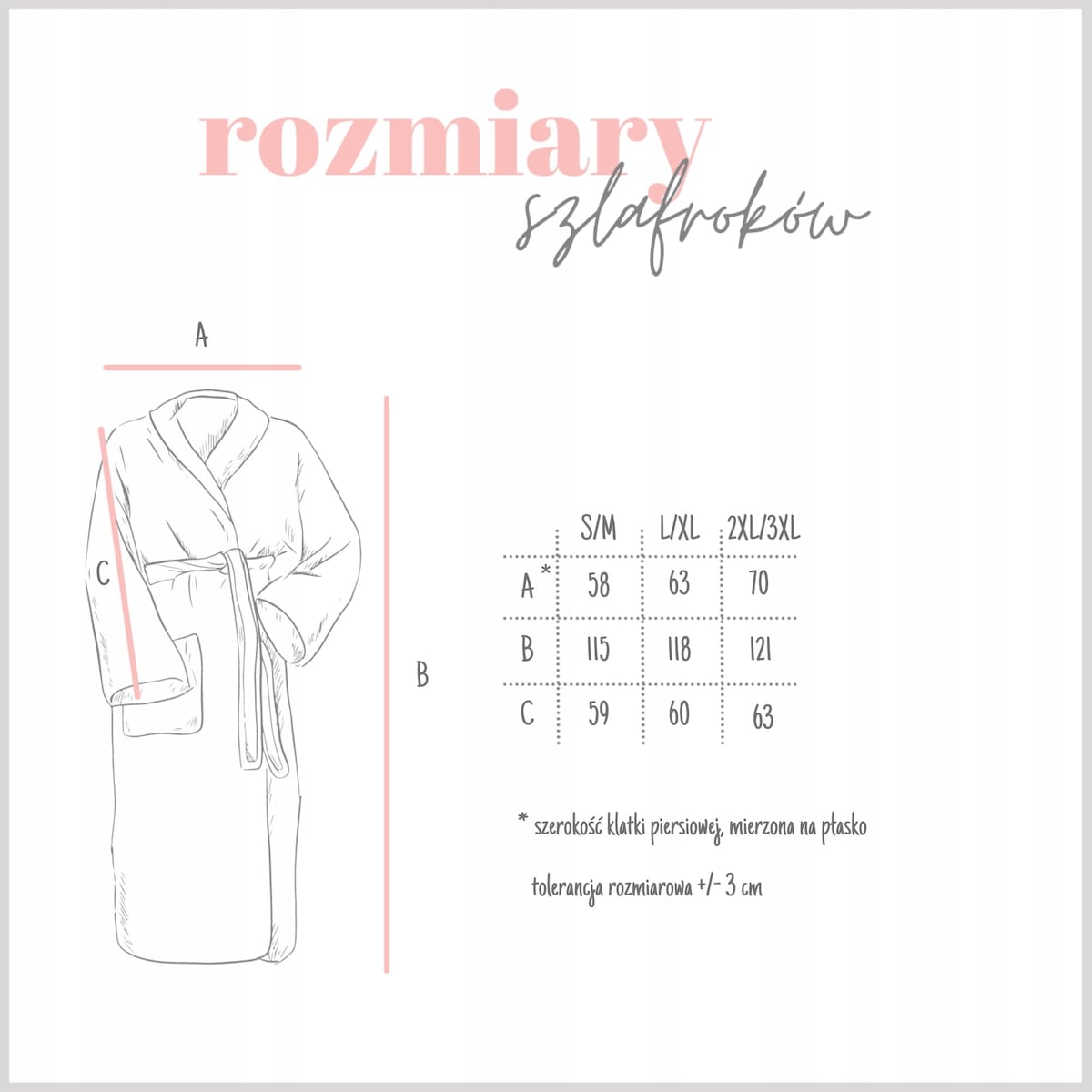 Gruby Szlafrok Damski Pluszowy Długi Ciepły miękki L/XL Puder z Wiązaniem