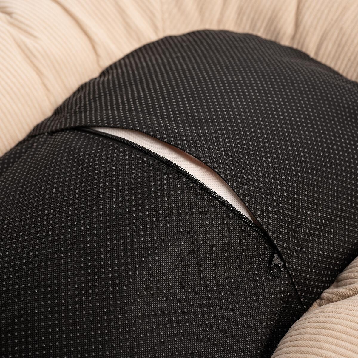 Ponton sztruksowy "Pies on the beach" - Rozmiar: XL