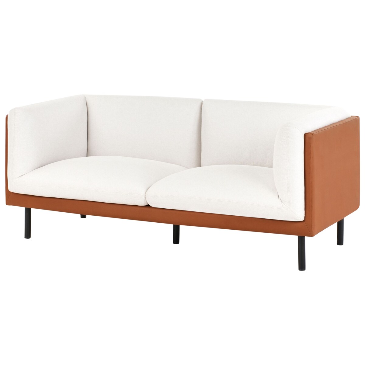 Sofa VORGOD Złamana biel dla 2 osób