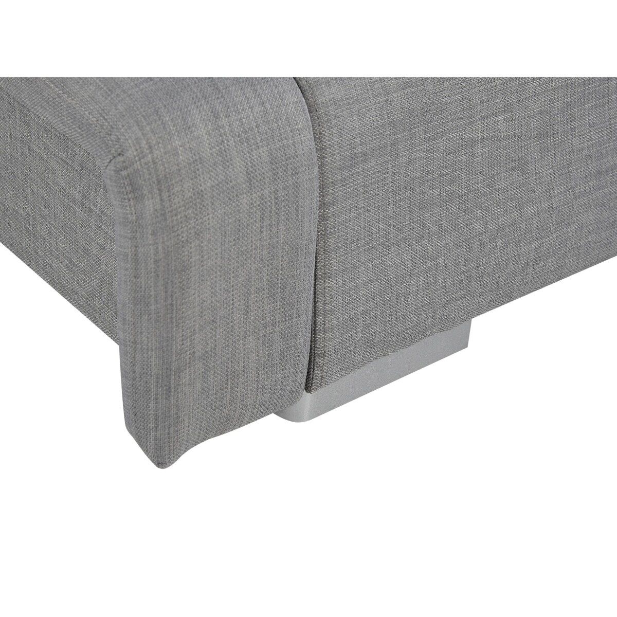 Łóżko tapicerowane 180 x 200 cm szare NANTES