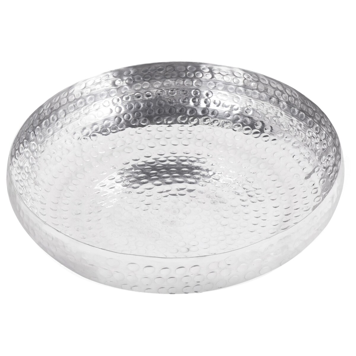 Misa dekoracyjna metalowa srebrna TANIS