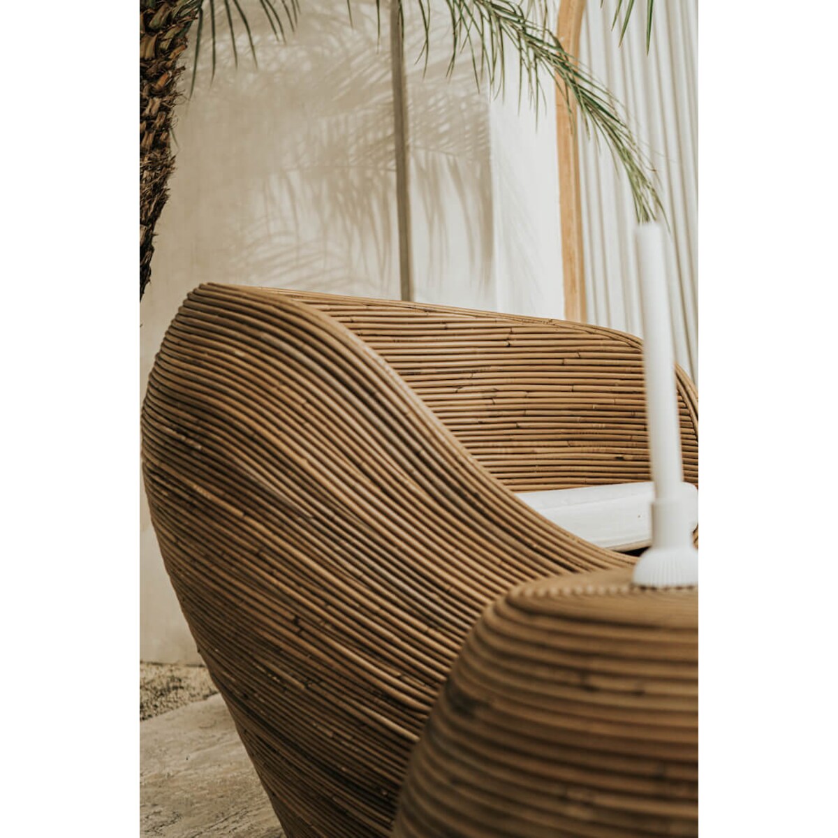 FOTEL RATTANOWY TEGAL CIEMNY