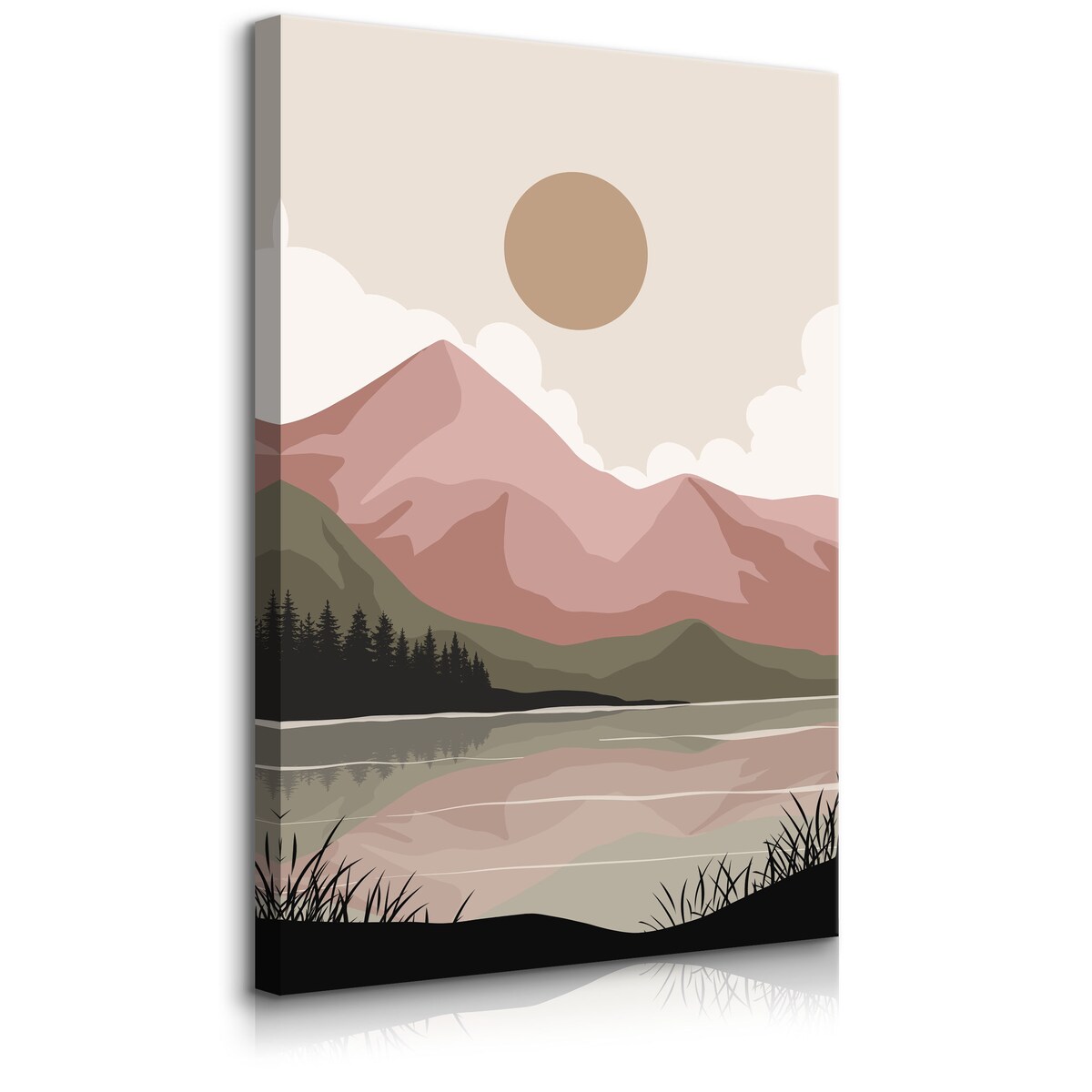 Obraz Górski Akwarelowy Krajobraz 30x40cm