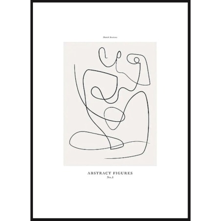 Poster Story, Plakat, Obraz - Kobieta w Konturach No2, wymiary 42 x 60 cm