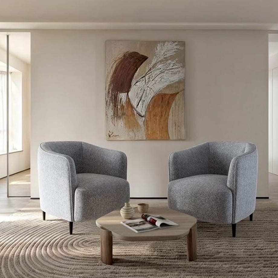 Galbe Fotel - Jasnoszary