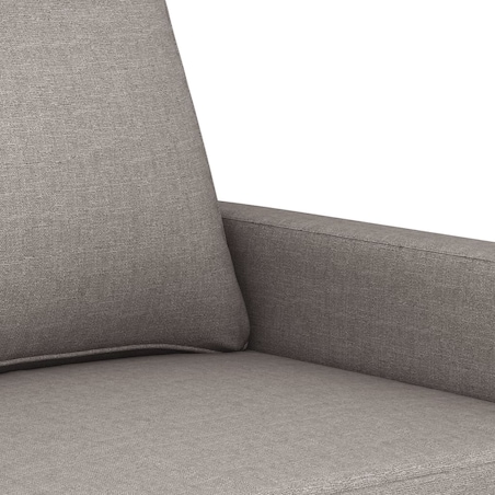 vidaXL Sofa 2-osobowa, kolor taupe, 140 cm, tapicerowana tkaniną