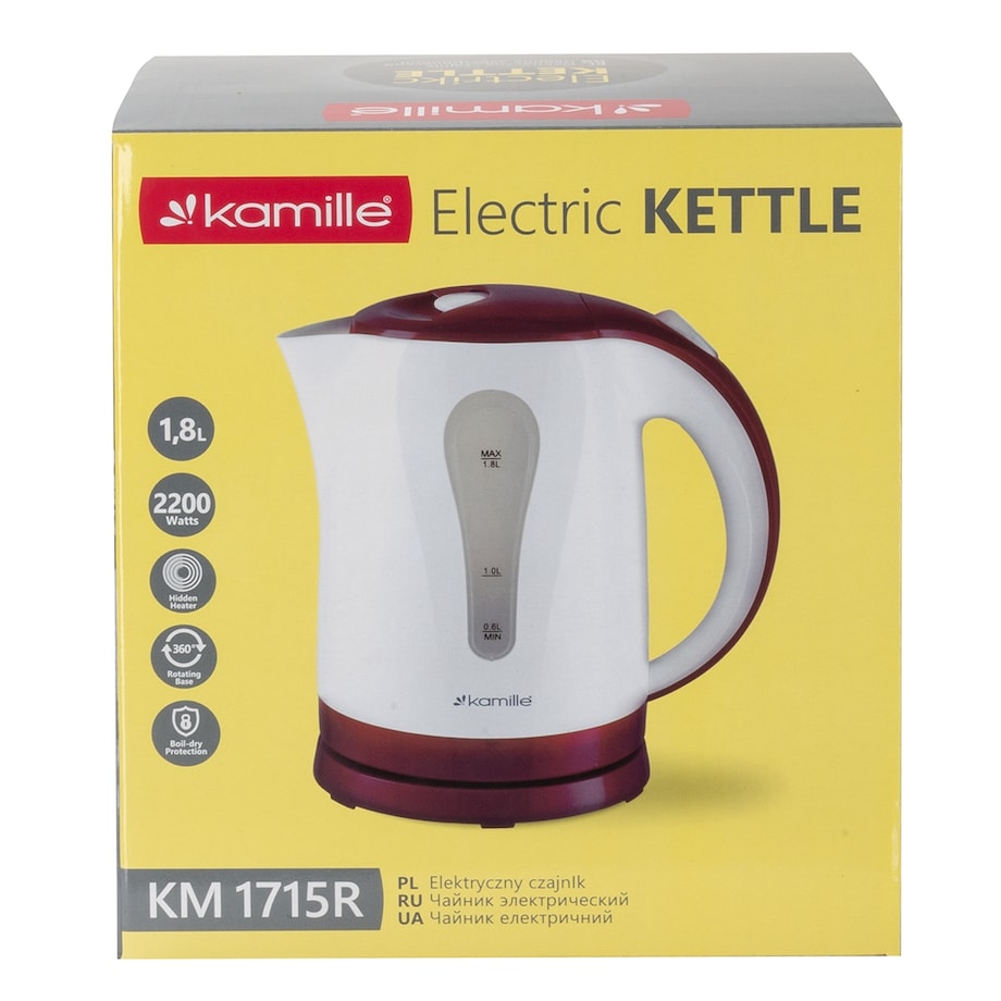 Czajnik elektryczny 1.8L KAMILLE