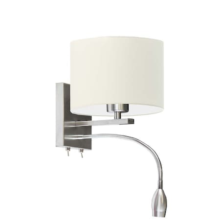 Kinkiet LED lampa ścienna lampa na ścianę z abażurem walec MOTO