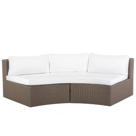 Zestaw ogrodowy z technorattanu 9-osobowy brązowy SEVERO