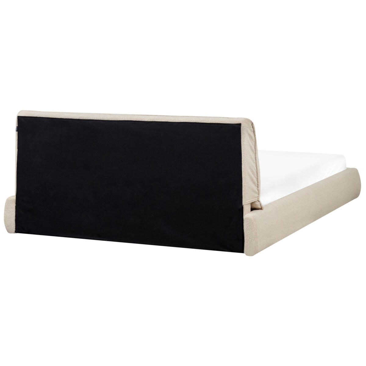 Łóżko Boucle VINAY 180 x 200 cm Jasnobeżowy