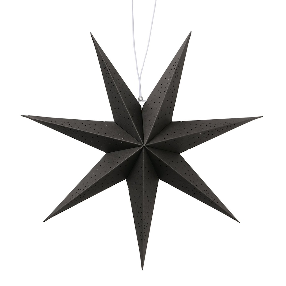 Ozdoba - gwiazda bambusowa Ø 20 x 7 cm SAKANNA czarna small