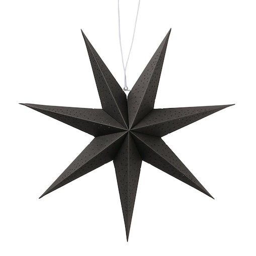 Ozdoba - gwiazda bambusowa Ø 20 x 7 cm SAKANNA czarna small