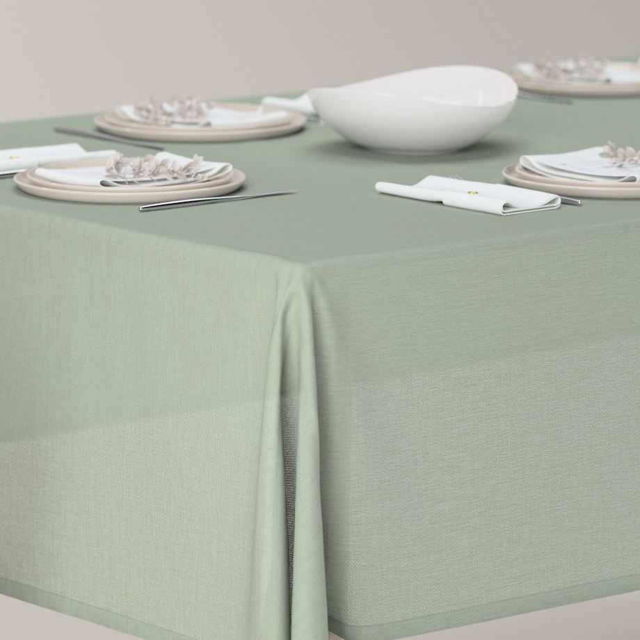 Obrus prostokątny 130 x 210 cm eukaliptusowo zielony