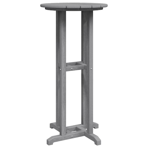vidaXL Stół Barowy Jasnoszary 55x55x107 cm HDPE