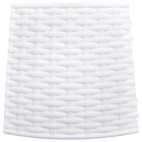 vidaXL Osłona pod choinkę, biała, Ø56x23 cm, plastikowa