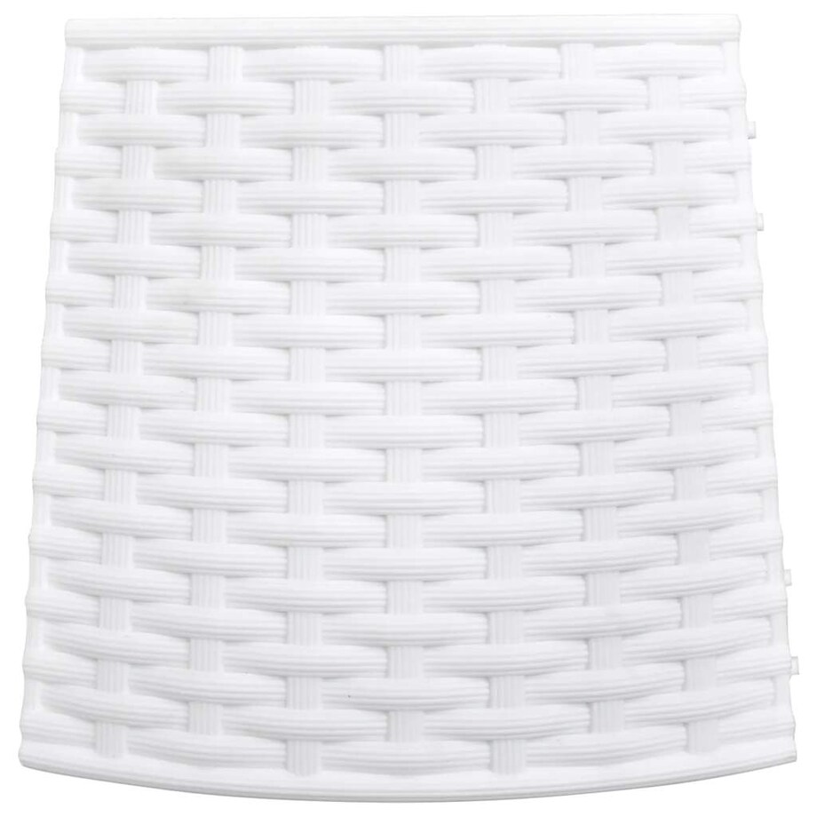 vidaXL Osłona pod choinkę, biała, Ø56x23 cm, plastikowa