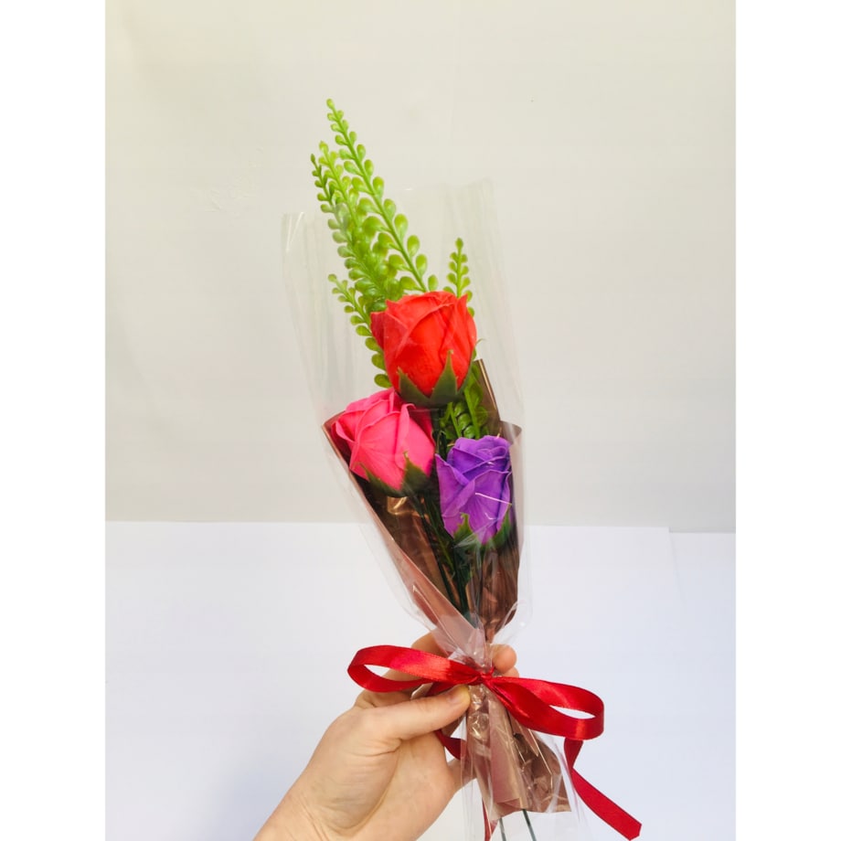 DZIEŃ KOBIET róża mydlana kwiaty na prezent bukiet upominek urodziny stroik